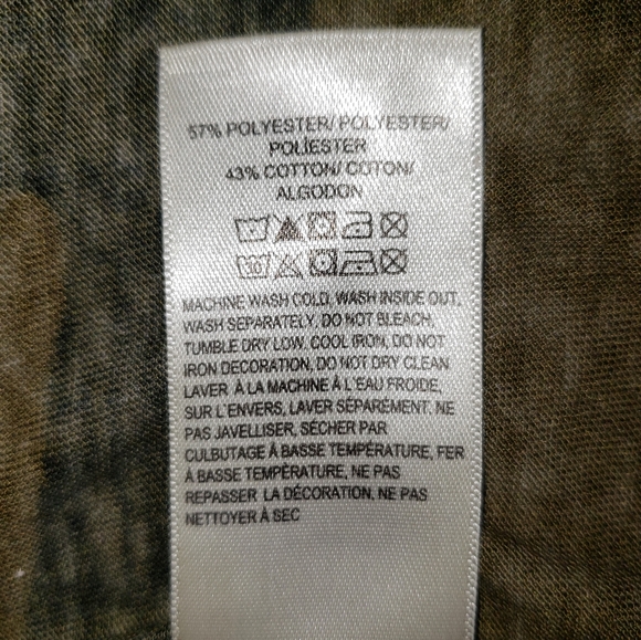 LUCKY BRAND SHORT SLEEVE CAMO T SHIRT SIZE XS - Picture 6 of 8